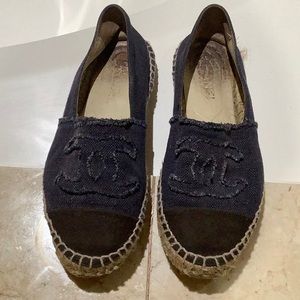 Chanel denim espadrilles